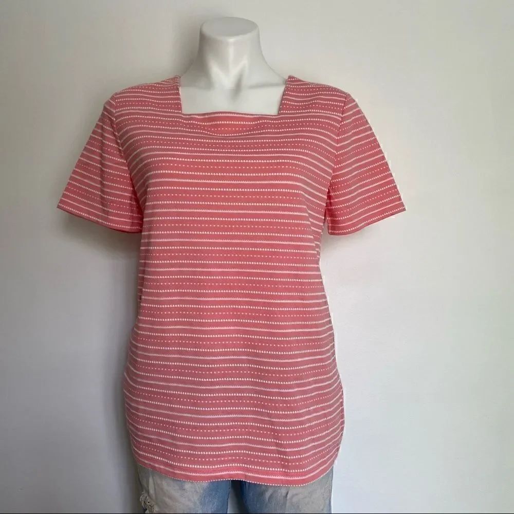 Coral Bay Square Neck Stripe Tee